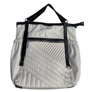 Steve Madden cream and black travel backpack